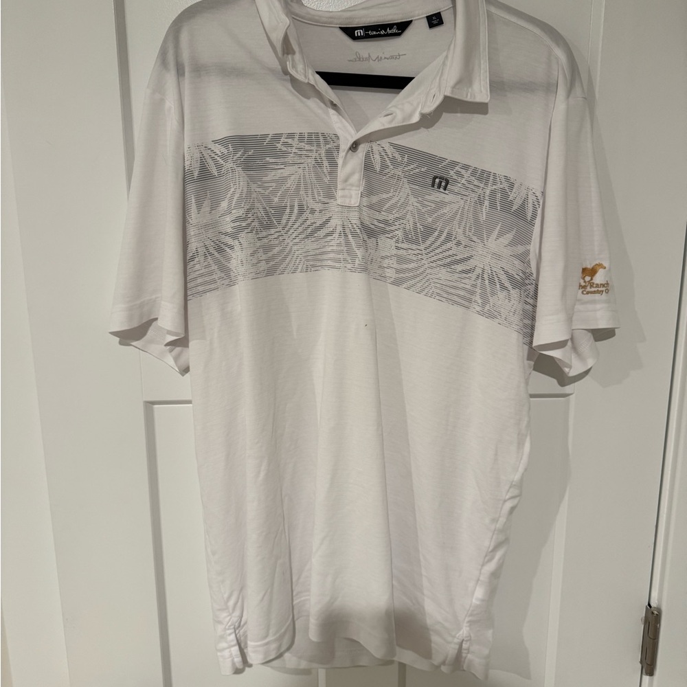 Men’s White Travis Matthew’s Polo Shirt